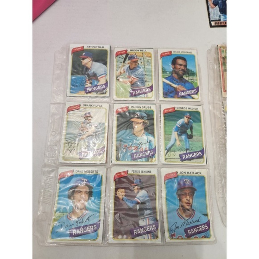 Vintage Baseball Cards Lot 1970s Texas Rangers Oakland As Detroit Tigers